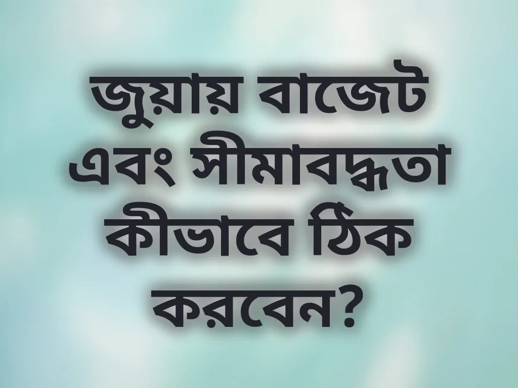 বাজেট ম্যানেজমেন্ট টিপস